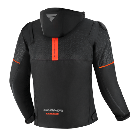 Kurtka tekstylna SHIMA DRIFT+ MEN BLACK czarny szary czerwony
