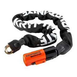 Zapięcie łańcuchowe KRYPTONITE SERIES 4 1090 INTEGRATED CHAIN 1CM X 90CM czarny biały pomarańczowy
