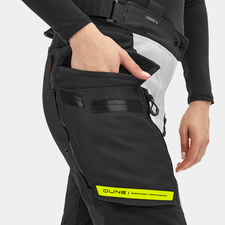 Spodnie tekstylne damskie SHIMA DUNE LADY FLUO czarny szary żółty fluo