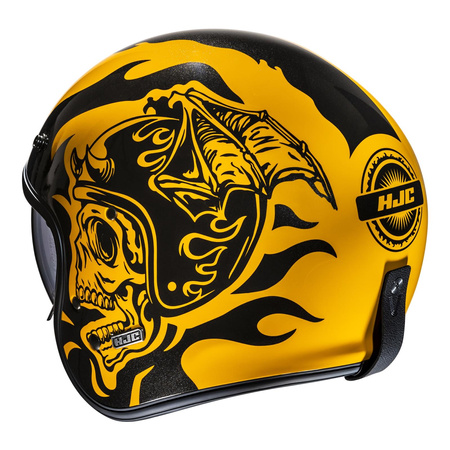 Kask otwarty HJC V31 FLAME YELLOW/BLACK żółty czarny