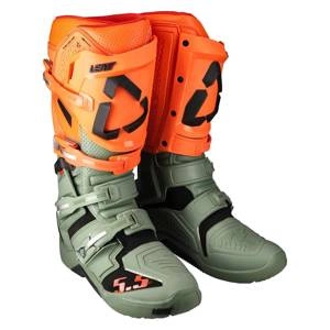 Buty cross LEATT 5.5 FLEXLOCK ENDURO CACTUS pomarańczowy fluo zielony