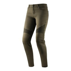 Jeansy motocyklowe damskie REBELHORN VANDAL LADY TWILL OLIVE zielony