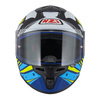 Kask integralny NZI TRENDY OCELO BLUE WHITE SKY BLUE MATT biały niebieski