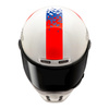 Kask integralny HJC V10 FQ20 RETRO WHITE/RED/BLUE biały czerwony niebieski