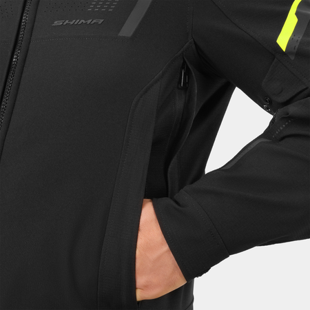Kurtka tekstylna SHIMA RUSH 3.0 G2 FLUO czarny żółty fluo
