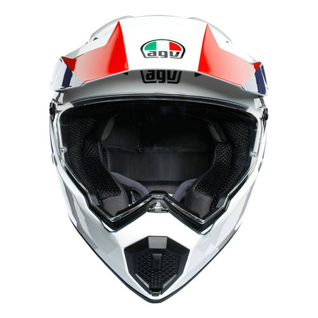 Kask integralny AGV AX9 ATLANTE WHITE/BLUE/RED biały niebieski czerwony