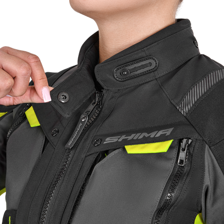 Kurtka tekstylna damska SHIMA HERO 2.0 LADY FLUO czarny szary żółty fluo