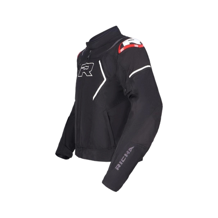 Kurtka tekstylna RICHA VENDETTA BLACK/WHITE/RED czarny biały czerwony