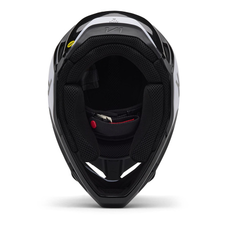 Kask cross FOX V1 LEAN BLACK czarny biały