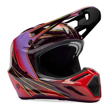 Kask cross FOX V3 RS CANVAS RED czerwony