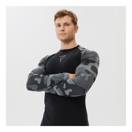Koszulka termoaktywna REBELHORN FREEZE II CAMO czarny szary