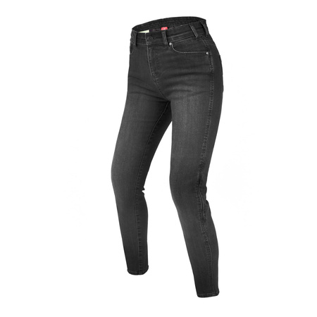 Jeansy motocyklowe damskie REBELHORN CLASSIC III LADY SKINNY FIT WASHED BLACK czarny