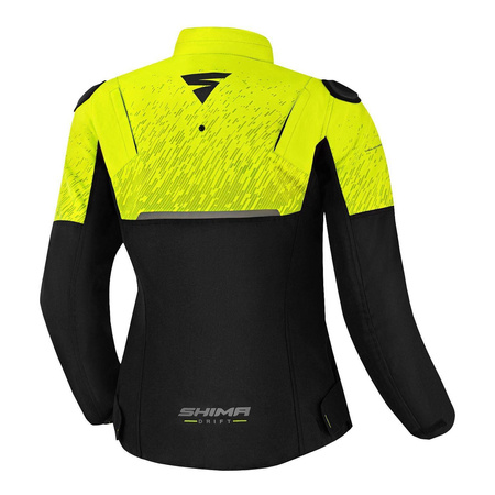 Kurtka tekstylna damska SHIMA DRIFT LADY FLUO żółty fluo czarny
