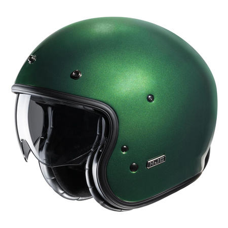 Kask otwarty HJC V31 DEEP GREEN zielony