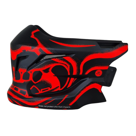 Szczęka do kasku SCORPION EXO-COMBAT BLACK/RED czarny czerwony