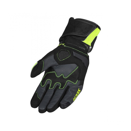 Rękawice sportowe SECA ATOM FLUO YELLOW czarny żółty fluo
