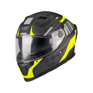 Kask integralny MT BRAKER SV COCKPIT BLACK/YELLOW MATT czarny żółty