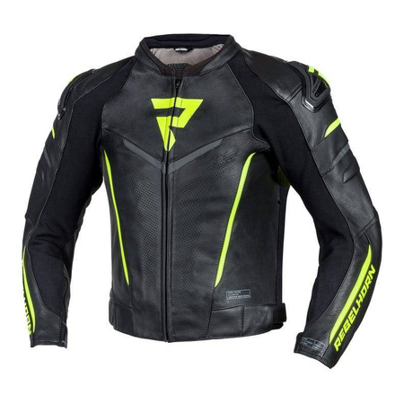 Kombinezon dwuczęściowy REBELHORN FIGHTER BLACK/FLO YELLOW czarny żółty fluo