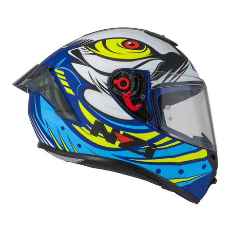 Kask integralny NZI TRENDY OCELO BLUE WHITE SKY BLUE MATT biały niebieski