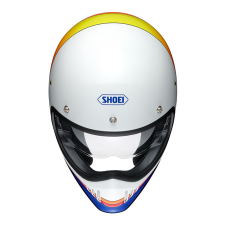 Kask integralny SHOEI EX-Zero Equation TC-2 biały pomarańczowy czerwony niebieski