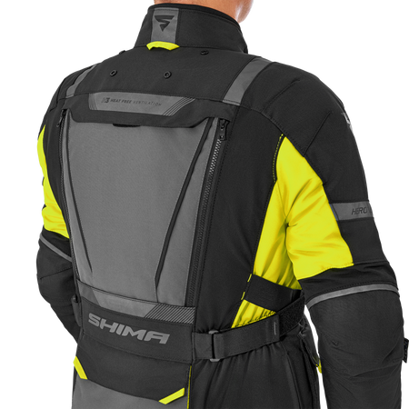 Kurtka tekstylna SHIMA HERO 2.0 MEN FLUO czarny szary żółty fluo