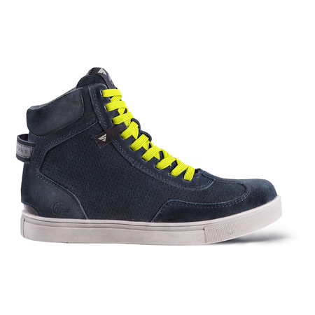 Trampki motocyklowe damskie SHIMA SX-2 EVO LADY BLUE granatowy biały