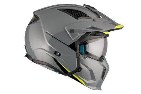Kask otwarty z wpinaną szczęką MT STREETFIGHTER SV S SOLID GLOSS GREY