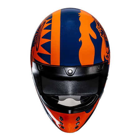 Kask integralny HJC V60 FLAME BLACK/RED czarny czerwony