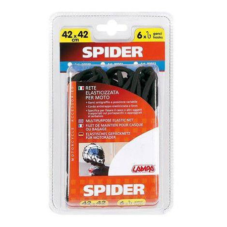 Siatka do mocowania bagażu LAMPA SPIDER 42x42CM BLACK