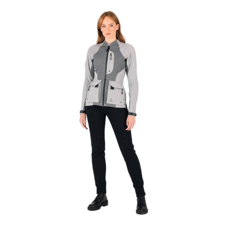 Kurtka tekstylna damska KNOX TOR LADY LIGHT GREY szary