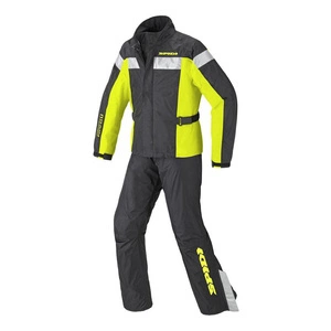 Kombinezon przeciwdeszczowy SPIDI TOURING RAIN KIT YELLOW FLUO czarny żółty fluo