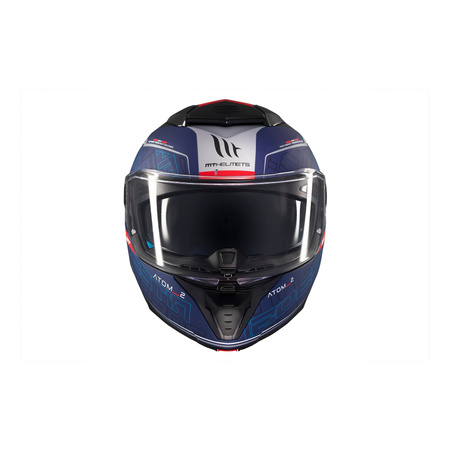 Kask szczękowy MT ATOM 2 SV DESTINY C7 MATT niebieski