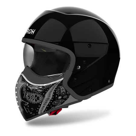 Kask modułowy AIROH J110 PAESLY BLACK GLOSS czarny szary