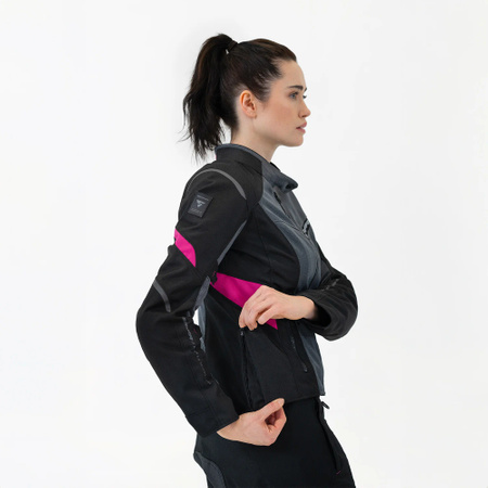 Kurtka tekstylna damska SHIMA RUSH 2.0 VENTED LADY PINK szary różowy czarny