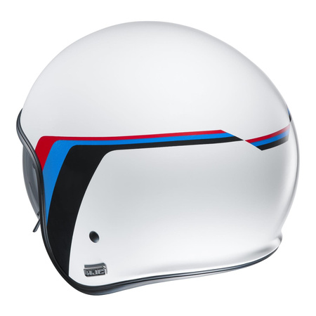 Kask otwarty HJC V30 OSOR WHITE biały czerwony niebieski czarny