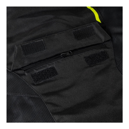 Kurtka tekstylna OZONE JET II BLACK/FLUO YELLOW czarny żółty fluo
