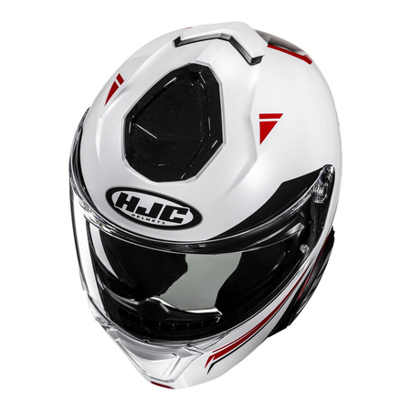 Kask szczękowy HJC I91 TRICUS WHITE/RED biały czerwony