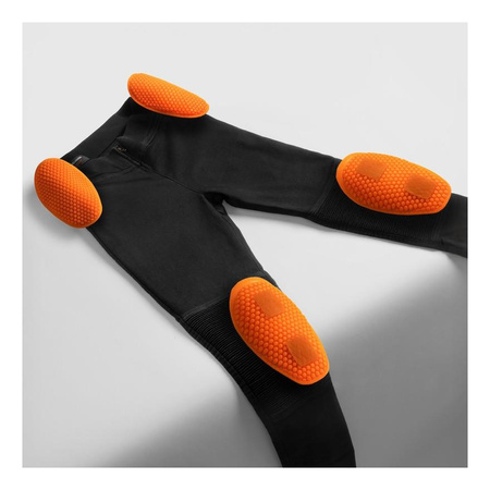 Jeansy motocyklowe damskie REBELHORN CHICA BLACK czarny