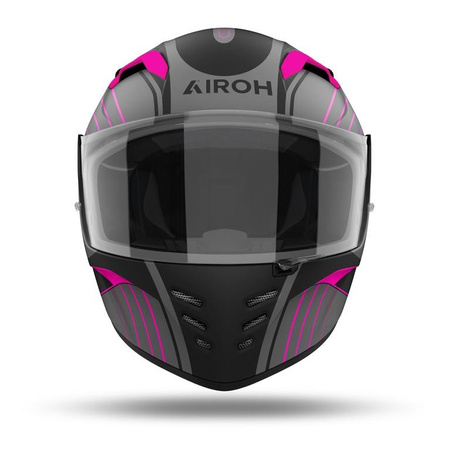 Kask integralny AIROH CONNOR ACHIVE PINK MATT szary różowy czarny