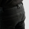 Jeansy motocyklowe OZONE FASTER TAPERED FIT BLACK czarny