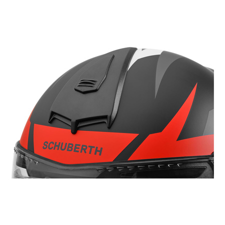Kask integralny SCHUBERTH S2 SPORT ECE POLAR RED czarny czerwony szary biały