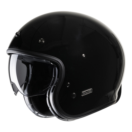 Kask otwarty HJC V31 BLACK czarny