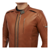 Kurtka skórzana SHIMA HUNTER+ 2.0 LIGHT BROWN brązowy