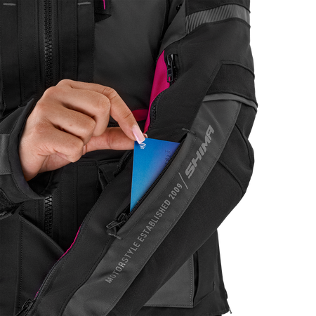 Kurtka tekstylna damska SHIMA HERO 2.0 LADY PINK czarny szary różowy