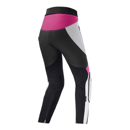 Spodnie skórzane damskie SHIMA MIURA 2.0 PINK czarny biały różowy
