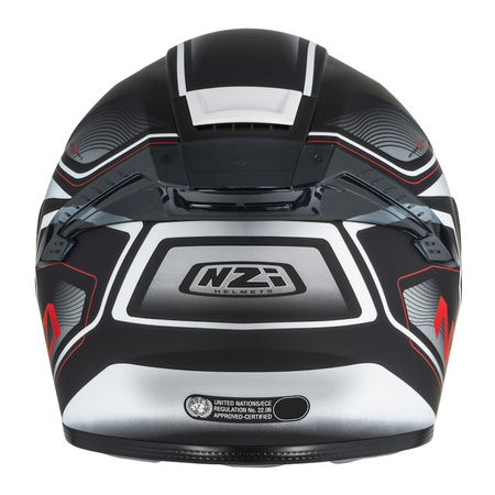 Kask integralny NZI EURUS 4 STREAM CHARMENT BLACK WHITE TINTED S MATT czarny biały