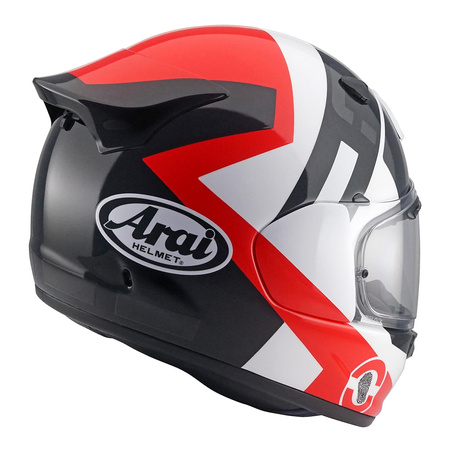 Kask integralny ARAI QUANTIC czerwony grafitowy biały