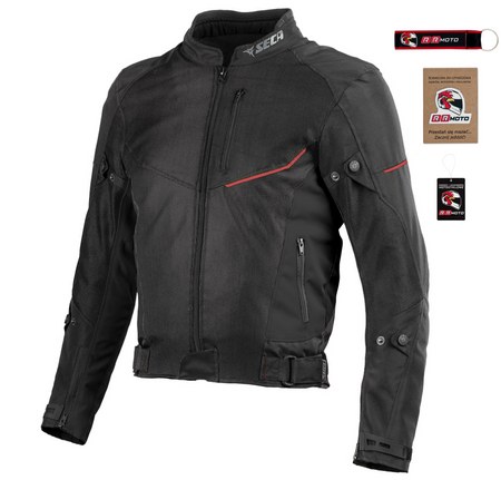 Kurtka tekstylna SECA AERO III BLACK czarny