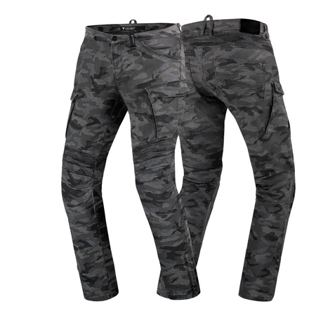 Jeansy motocyklowe SHIMA GIRO 2.0 MEN CAMO szary czarny
