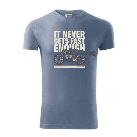 Koszulka T-shirt SHIMA NEVER niebieski
